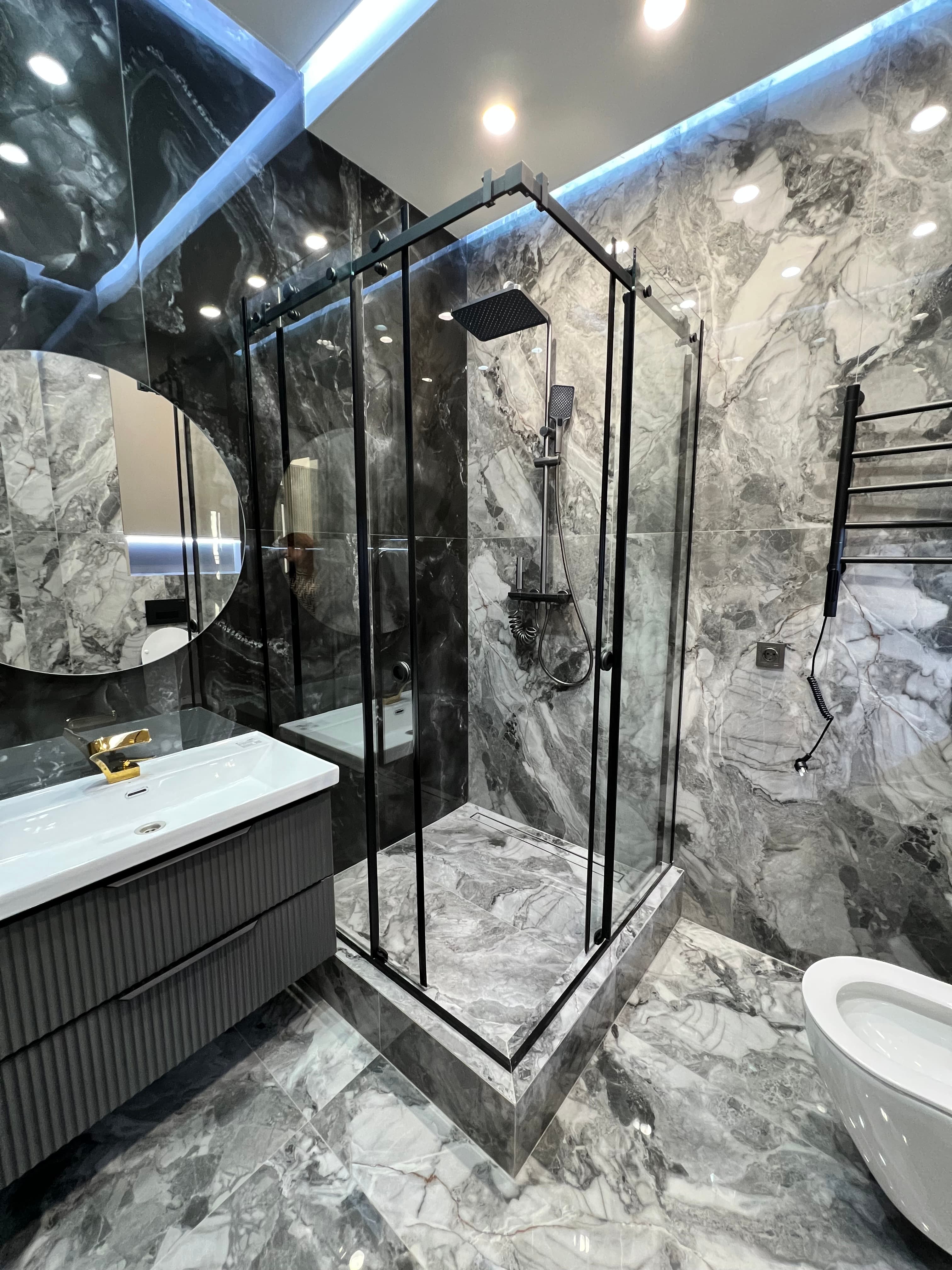 Элитка, 2 ком, 90 м2, этаж 7/12, ж/к Асанбай Сити (Asanbay City), Сост: Евроремонт - фото 8