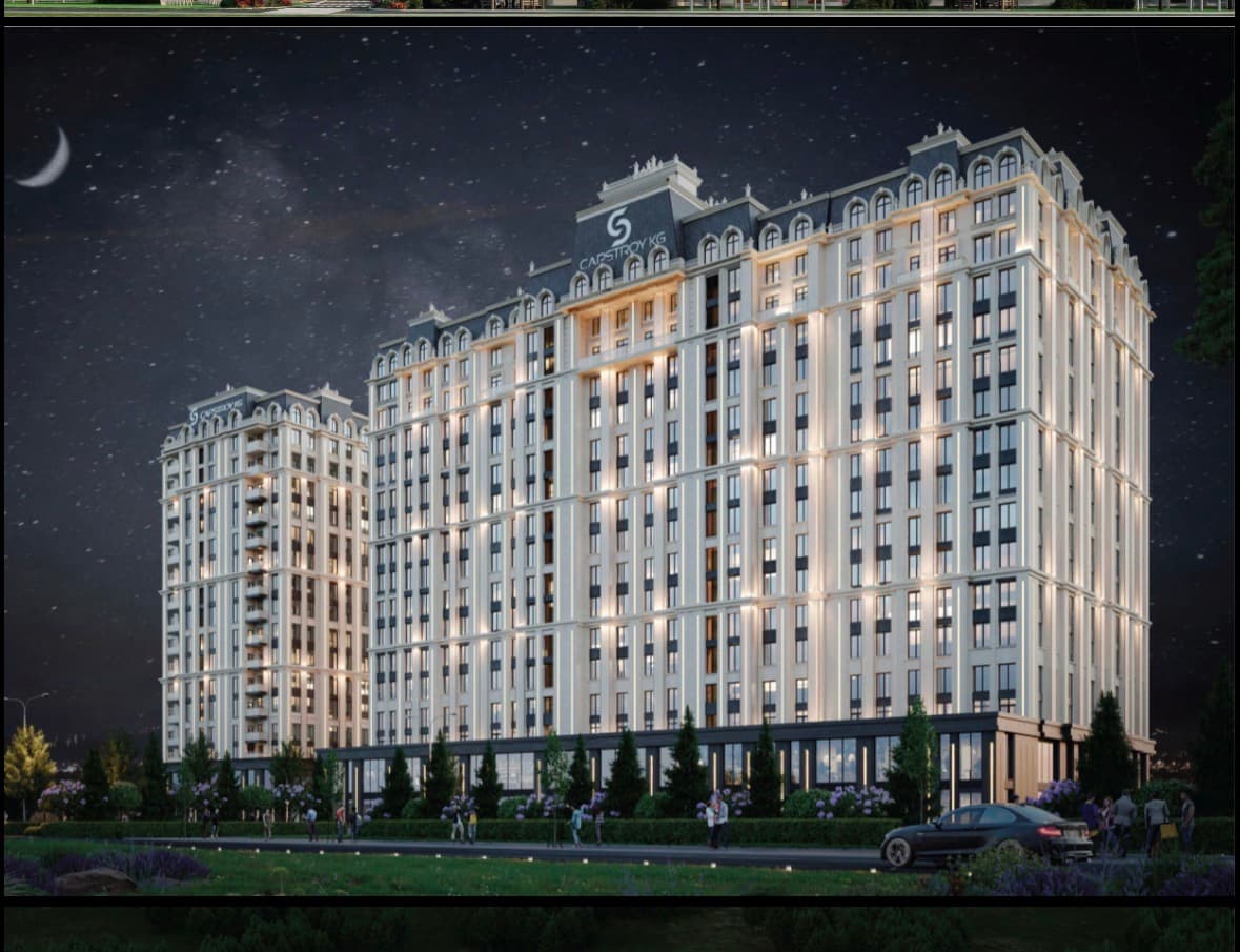 Продажа, Элитка, 1 ком, 47.56 м2, этаж 8/12, ж/к КапСтрой Кж (CAPSTROY KG), Сост: Строящийся ПСО - фото 1