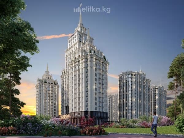 Элитка, 2 ком, 80 м2, этаж 11/16, ж/к Москва Сити (Moskva City Микрорайон Асанбай), Сост: Строящийся ПСО - фото 1