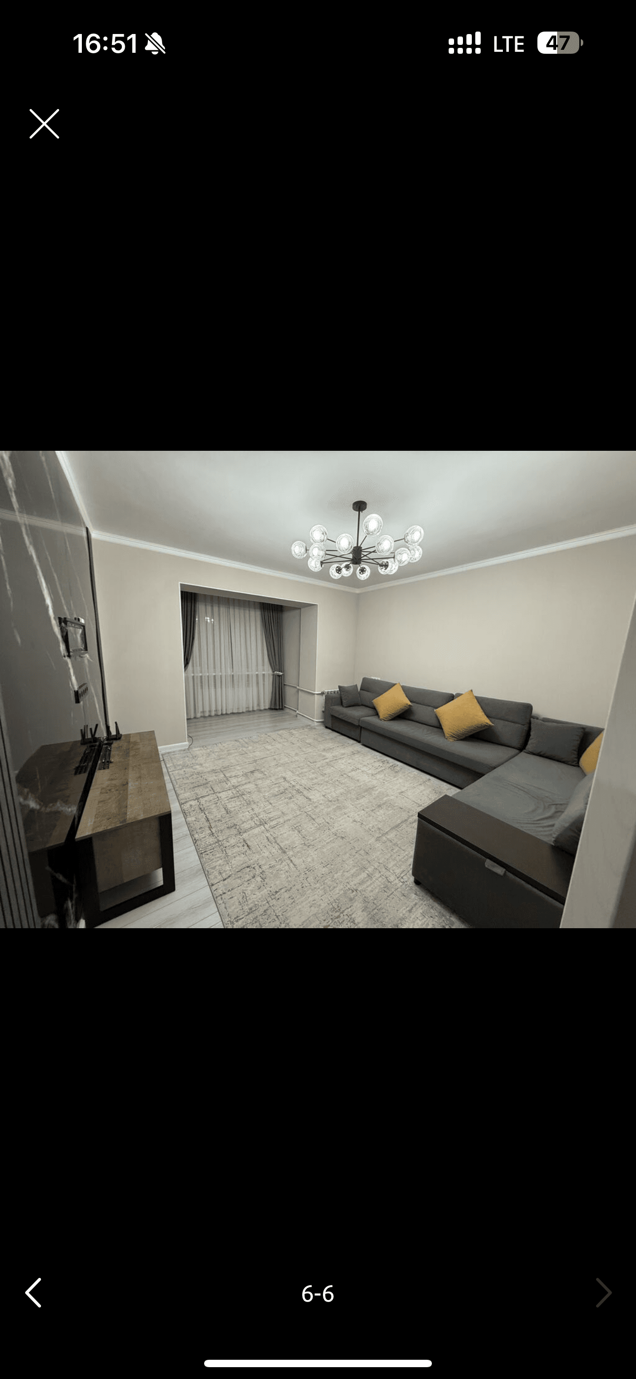Вторичная, 2 ком, 60 м², этаж 7/7