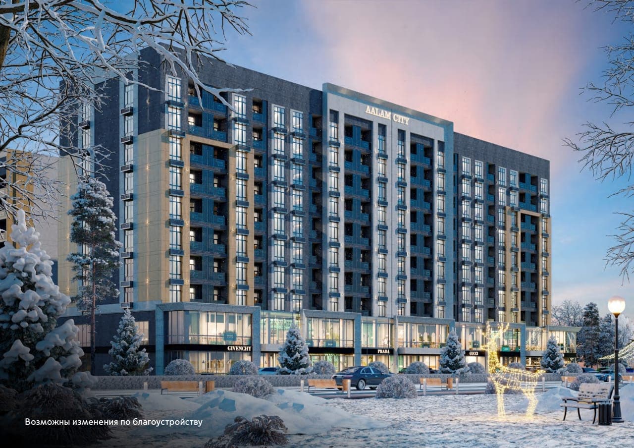 Элитка, 2 ком, 73 м2, этаж 7/10, ж/к Aalam City, Сост: Сдан ПСО - фото 10