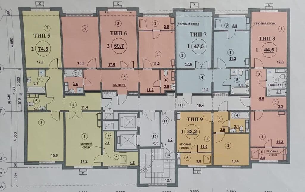Элитка, 2 ком, 70 м2, этаж 18/18, ж/к БИШКЕК КУРУЛУШ (Bishkek Kurulush), Сост: Евроремонт - фото 10