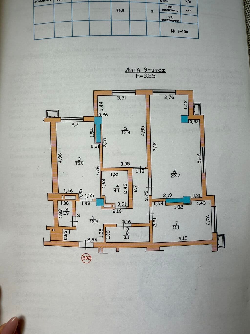 Элитка, 3 ком, 87 м2, этаж 9/9, ж/к Элит Хаус (Elite House), Сост: Евроремонт - фото 18