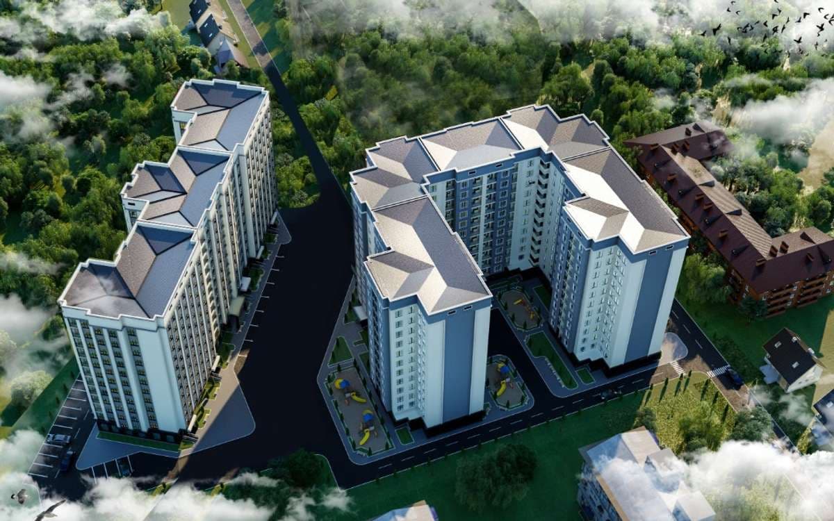 Элитка, 2 ком, 60 м2, этаж 3/12, ж/к Green-Park (Грин Парк), Сост: Строящийся ПСО - фото 2