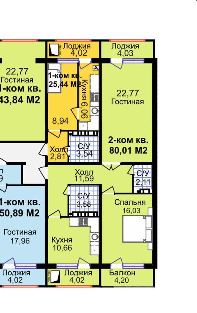 Элитка, 2 ком, 80 м2, этаж 3/9, ж/к Aalam City, Сост: Сдан ПСО - фото 1