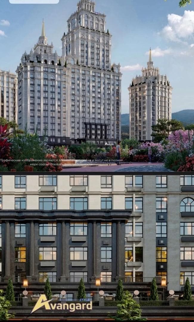 Элитка, 3 ком, 119 м2, этаж 11/17, ж/к Москва Сити (Moskva City Микрорайон Асанбай), Сост: Строящийся ПСО - фото 1