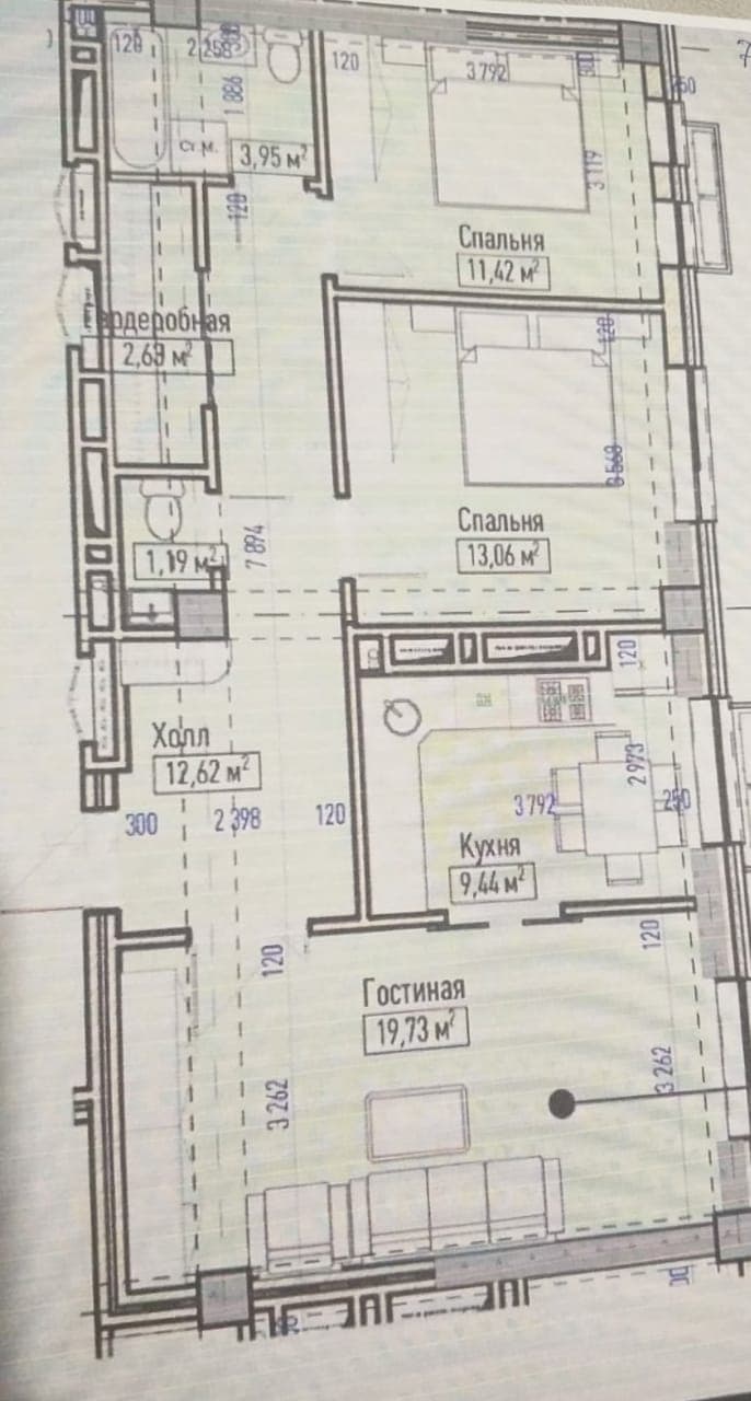 Элитка, 3 ком, 76 м2, этаж 4/10, ж/к ЖК Нова (Nova), Сост: Строящийся ПСО - фото 11