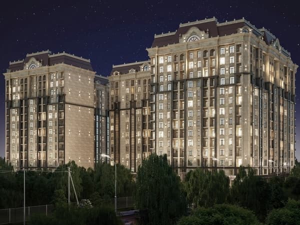 Элитка, 2 ком, 87 м2, этаж 4/14, ж/к Немецкий Квартал, Сост: Сдан ПСО - фото 1