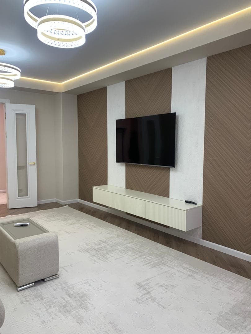 Элитка, 2 ком, 80 м2, этаж 8/14, ж/к Нурзаман Сити (Nurzaman City), Сост: Евроремонт - фото 2