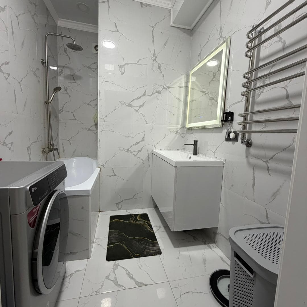 Элитка, 3 ком, 110 м2, этаж 5/12, ж/к Барсбек (Тыналиева 9/2), Сост: Евроремонт - фото 3