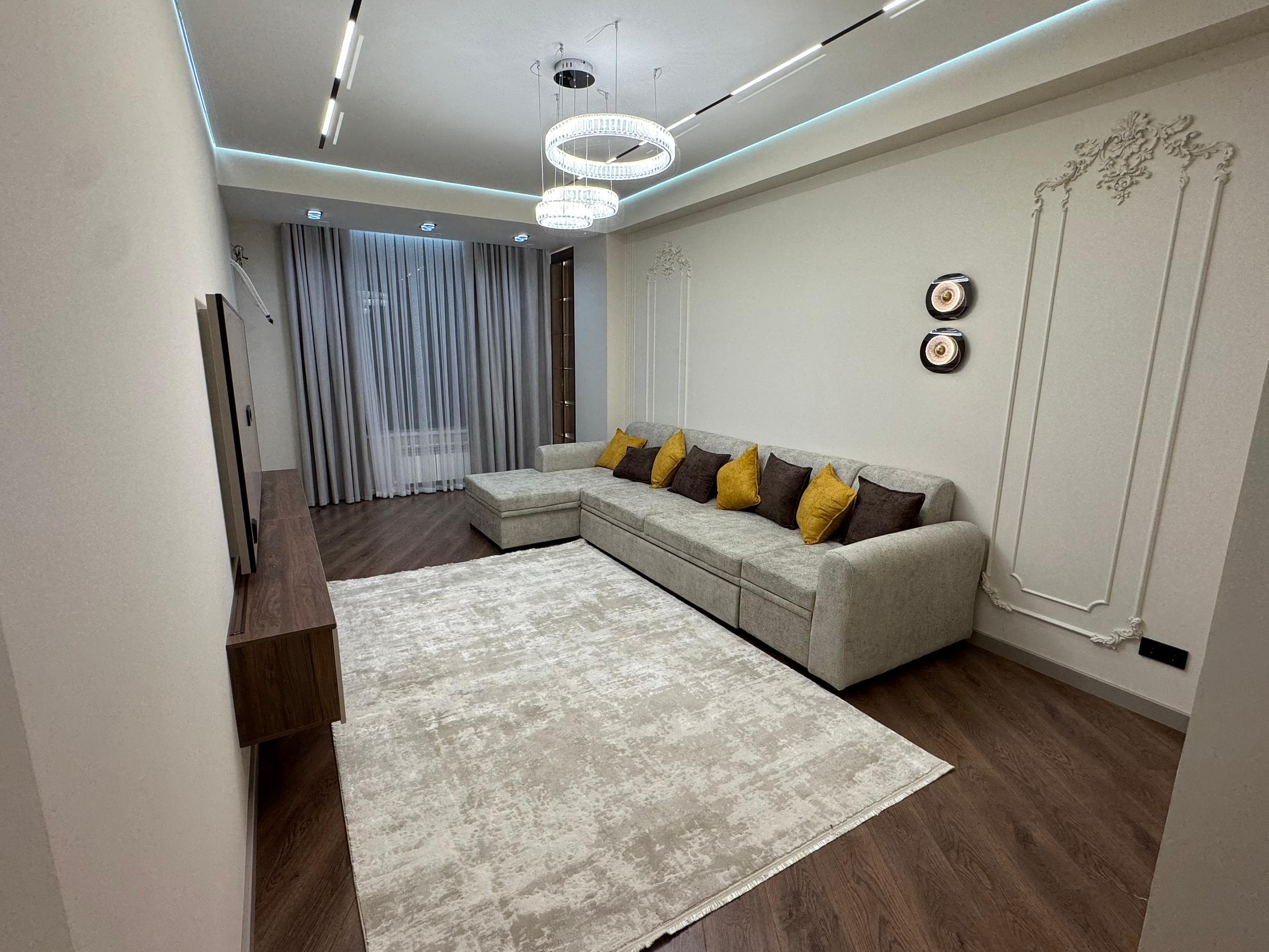 Продажа, Элитка, 2 ком, 74 м2, этаж 8/14, ж/к Нурзаман Сити (Nurzaman City), Сост: Евроремонт - фото 6