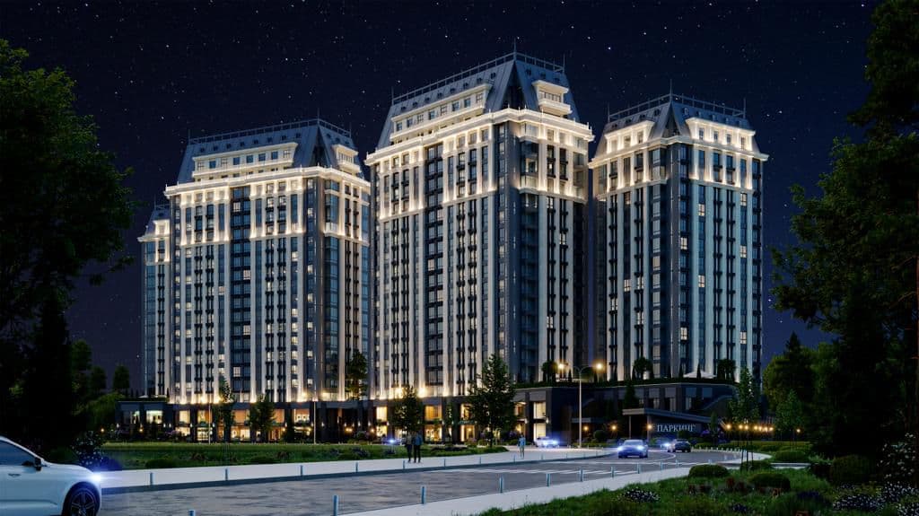 Продажа, Элитка, 3 ком, 155 м2, этаж 17/20, ж/к Imarat Park Residence, Сост: Сдан ПСО - фото 1