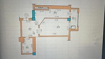 Элитка, 1 ком, 44 м2, этаж 12/12, ж/к Канат Групп (Kanat Group), Сост: Евроремонт - фото 7