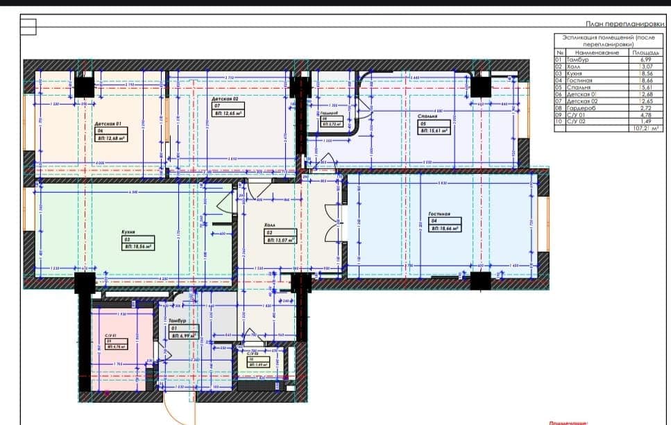 Продажа, Элитка, 3 ком, 107.57 м2, этаж 10/14, ж/к Кап Строй Сити (Capstroy City), Сост: Евроремонт - фото 3