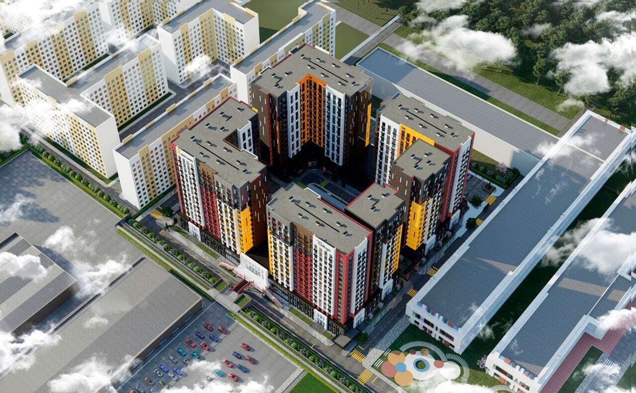 Элитка, 1 ком, 46.2 м2, этаж 16/16, ж/к Tokyo (Токио), Сост: Сдан ПСО - фото 1