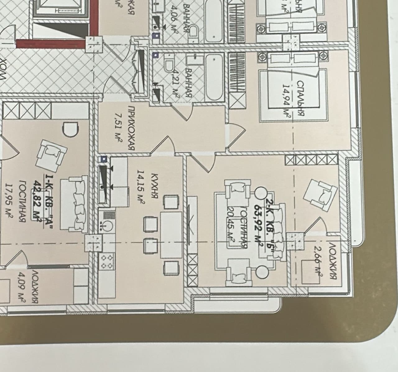 Продажа, Элитка, 2 ком, 64.26 м2, этаж 2/14, ж/к Асман Резиденс (Asman Residence), Сост: Строящийся ПСО - фото 1