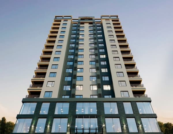 Элитка, 2 ком, 79 м2, этаж 9/16, ж/к Borsan Residents (Борсан Резиденс), Сост: Строящийся ПСО - фото 2