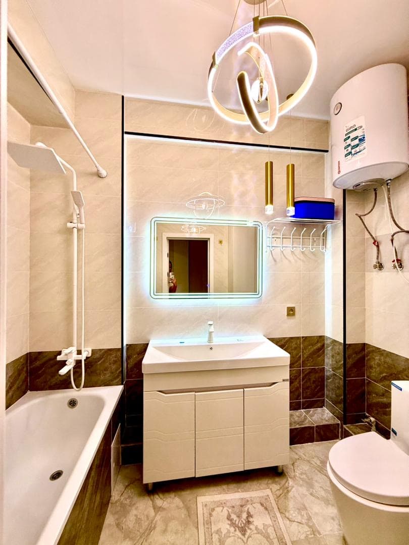 Элитка, 3 ком, 85 м2, этаж 14/14, ж/к Ихлас Джал-15, Сост: Евроремонт - фото 12