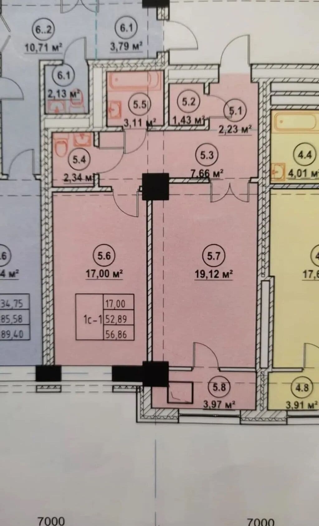 Продажа, Элитка, 2 ком, 57 м2, этаж 5/12, ж/к Dastan City, Сост: Строящийся ПСО - фото 2
