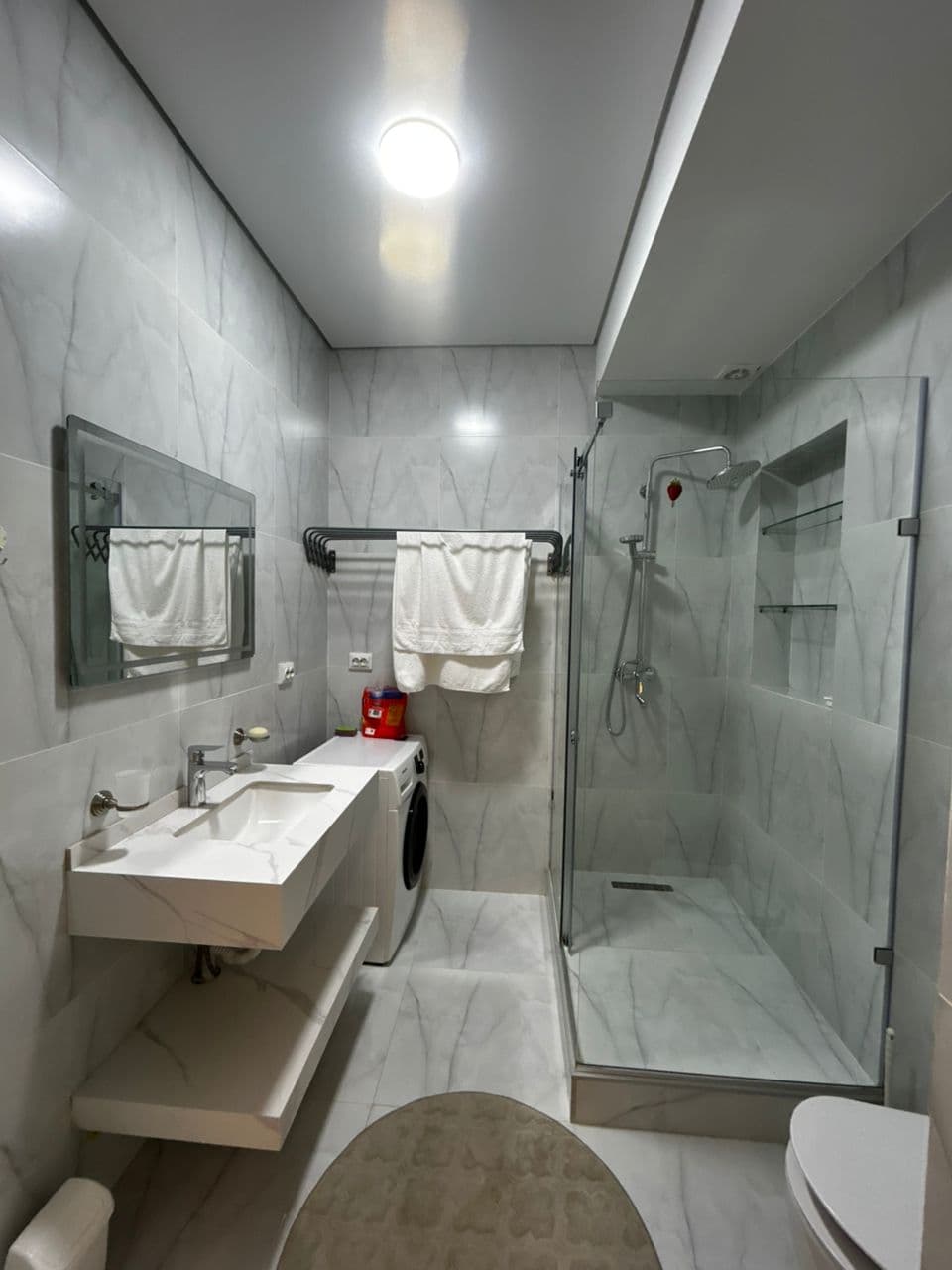 Аренда, Элитка, 3 ком, 138 м2, этаж 3/10, ж/к Асанбай Ордо (ЖК Флоренция), Сост: Евроремонт - фото 12