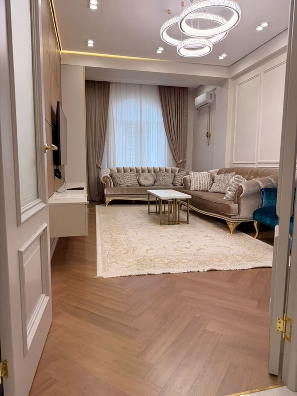 Элитка, 2 ком, 75 м2, этаж 7/8, ж/к Асанбай Ордо (ЖК Флоренция), Сост: Евроремонт - фото 1