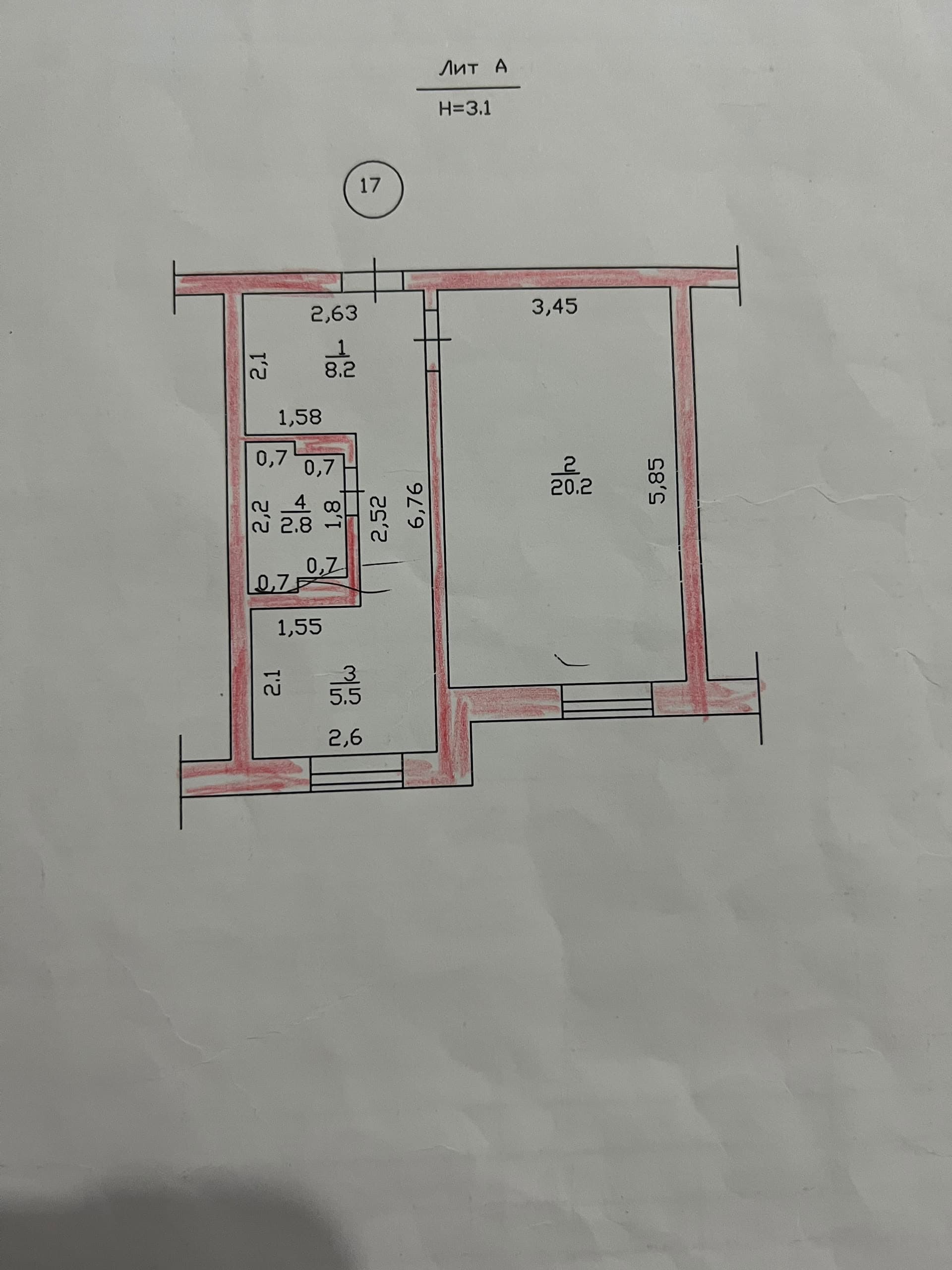 Продажа, Индивидуальный проект, 1 ком, 36 м2, этаж 3/5, Сост: Хорошее - фото 9