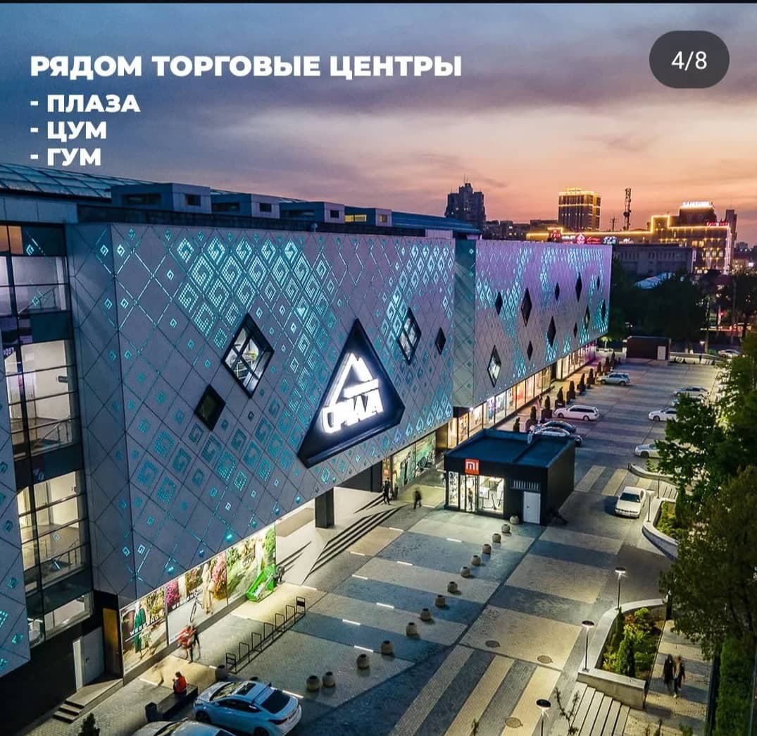 Элитка, 1 ком, 49 м2, этаж 8/16, ж/к Жилой дом "Манас", Сост: Строящийся ПСО