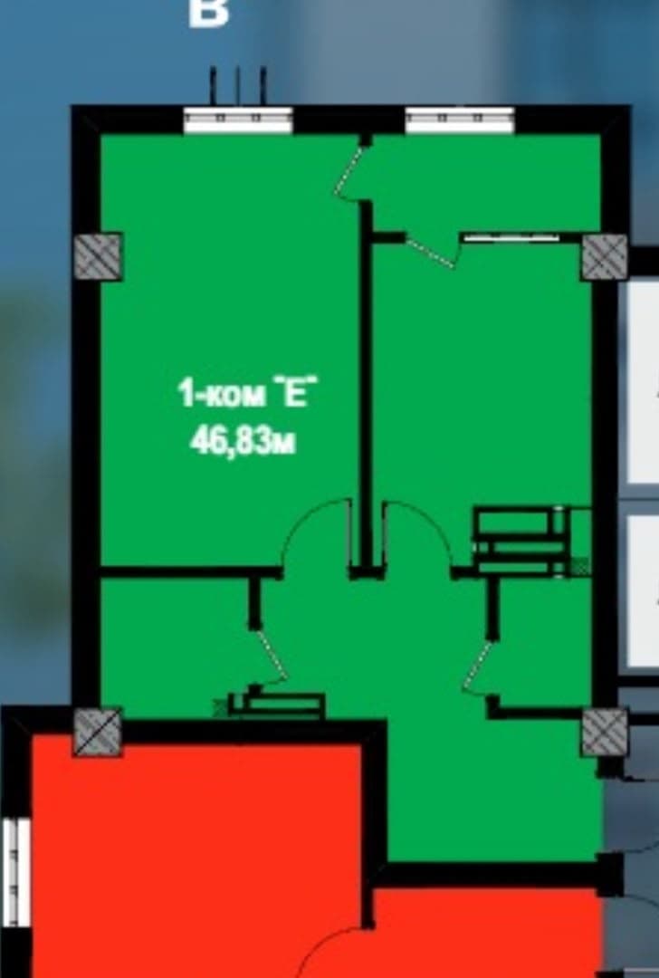 Продажа, Элитка, 1 ком, 47 м2, этаж 12/16, ж/к Prima construction, Сост: Сдан ПСО - фото 5
