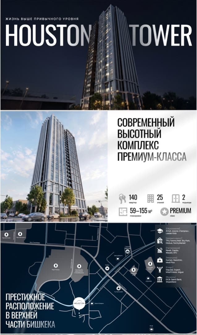 Элитка, 2 ком, 99.16 м2, этаж 10/25, ж/к ЖК Houston Tower (Хьюстон Тауэр), Сост: Строящийся ПСО - фото 11