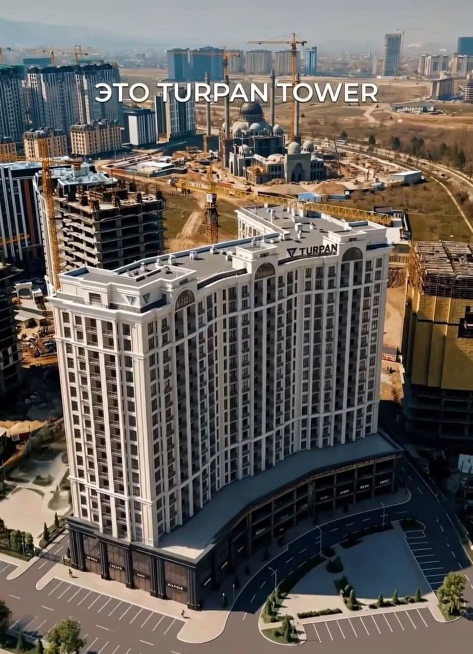 Элитка, 1 ком, 60 м2, этаж 10/18, ж/к Turpan Tower, Сост: Сдан ПСО - фото 1