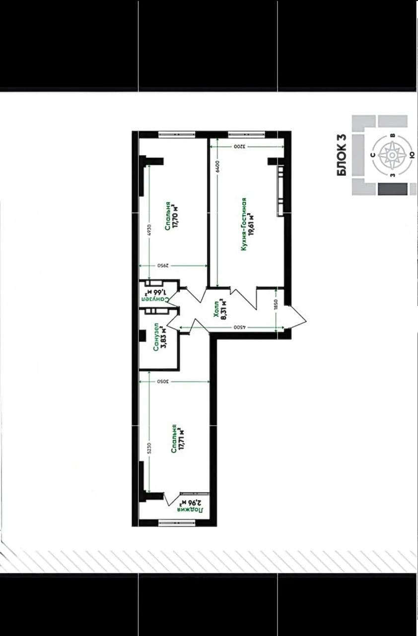 Продажа, Элитка, 2 ком, 72 м2, этаж 11/12, ж/к Esentai (Эсентай), Сост: Сдан ПСО - фото 8