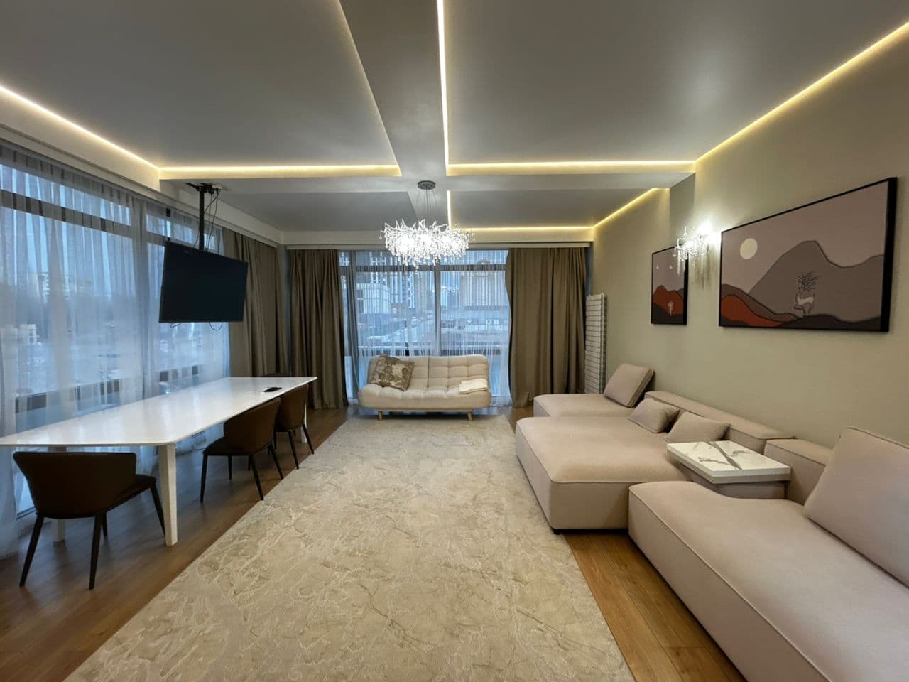 Элитка, 3 ком, 138 м2, этаж 3/10, ж/к Асанбай Ордо (ЖК Флоренция), Сост: Евроремонт - фото 5