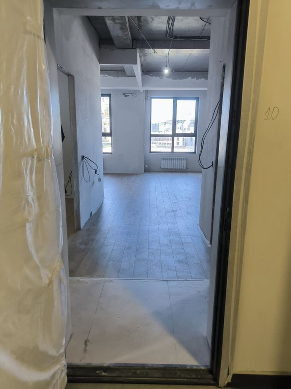 Элитка, 1 ком, 46 м2, этаж 4/14, ж/к Нурзаман Сити (Nurzaman City), Сост: Без ремонта - фото 1