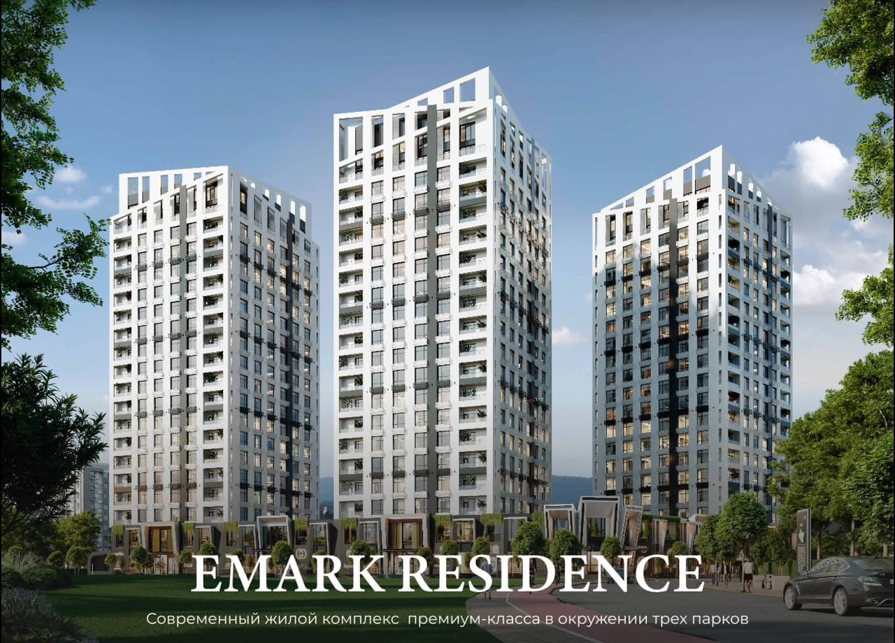 Элитка, 3 ком, 100 м2, этаж 13/19, ж/к Эмарк Резиденс Emark Residence, Сост: Строящийся ПСО - фото 1