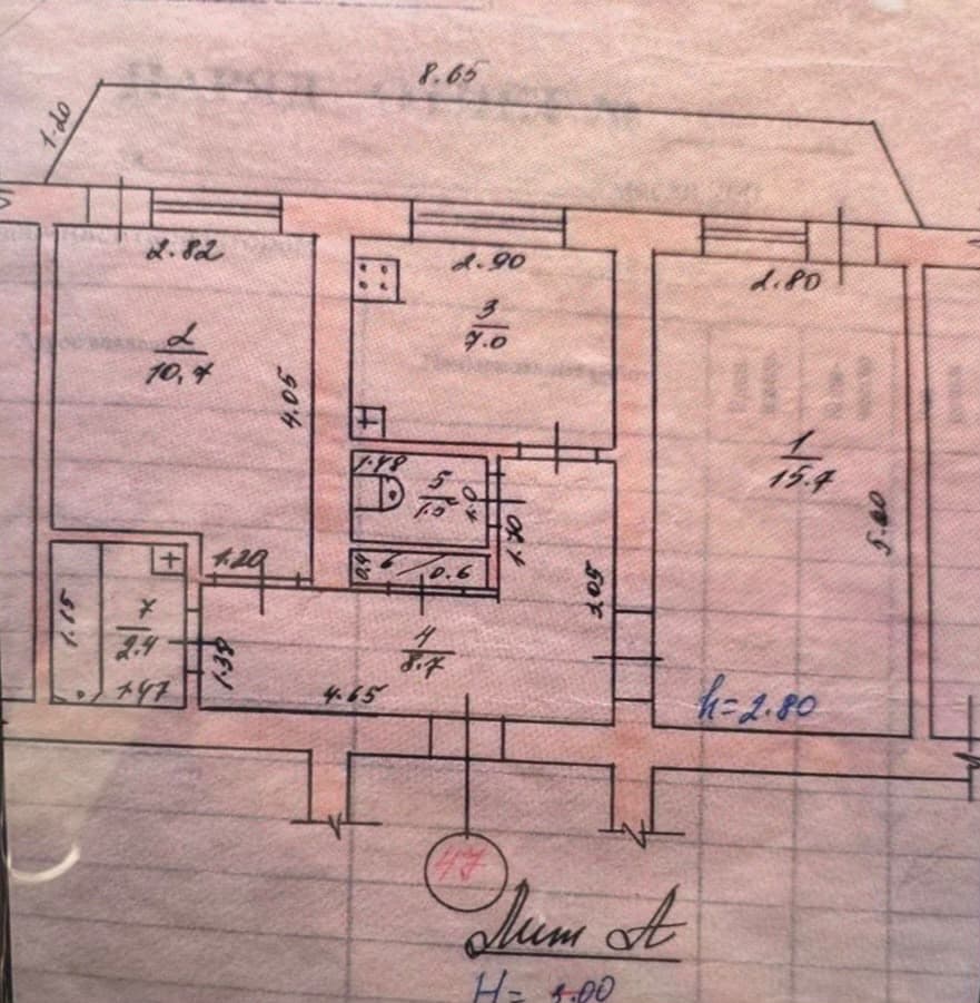 2 ком, Индивидуальный проект, 46 м2, этаж 1/5, Сост: Среднее - фото 11