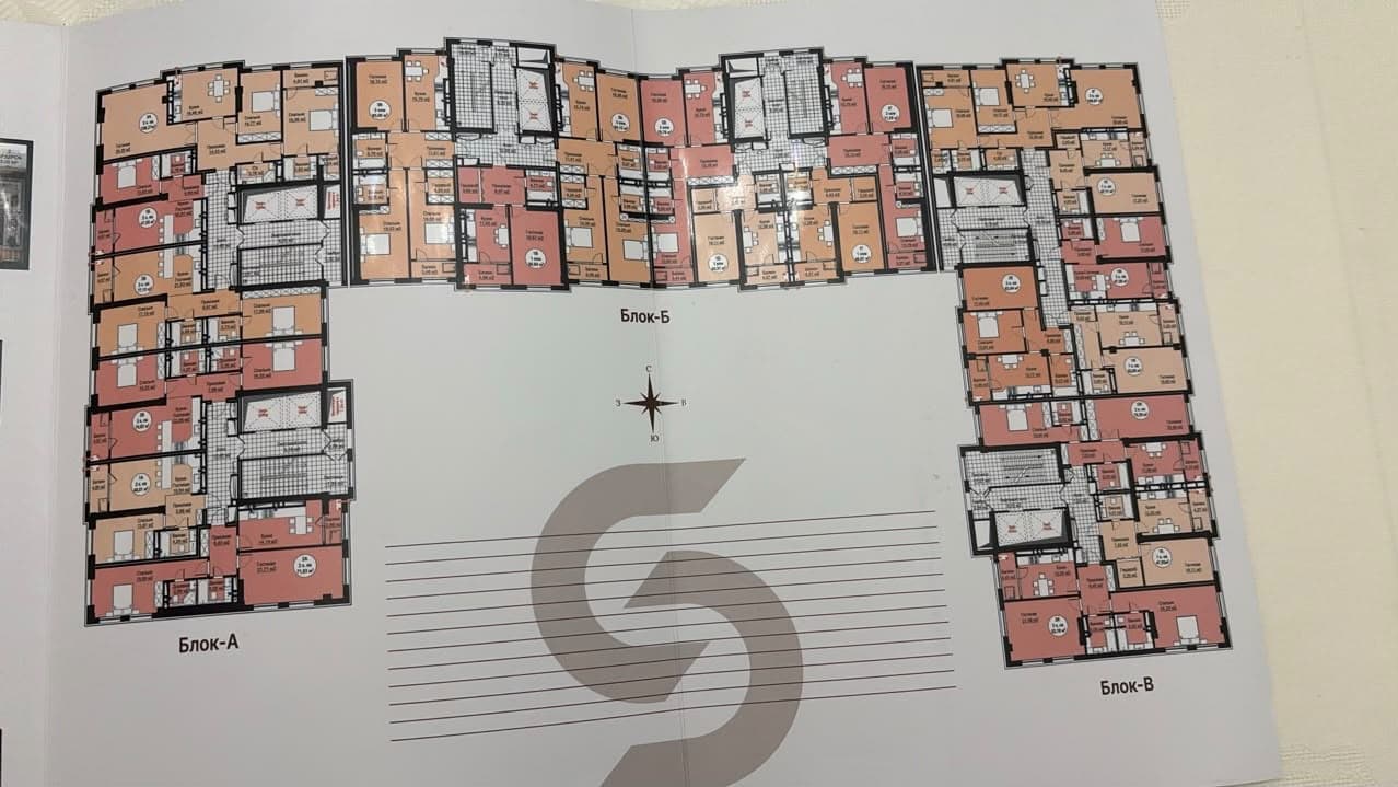 Продажа, Элитка, 1 ком, 46.6 м2, этаж 8/16, ж/к КапСтрой Кж (CAPSTROY KG), Сост: Строящийся ПСО - фото 1