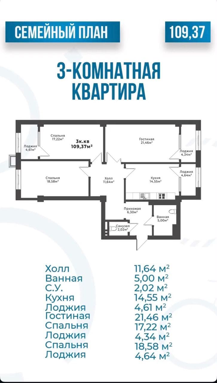 Элитка, 3 ком, 110 м2, этаж 8/12, ж/к Кап Строй Сити (Capstroy City), Сост: Евроремонт - фото 15