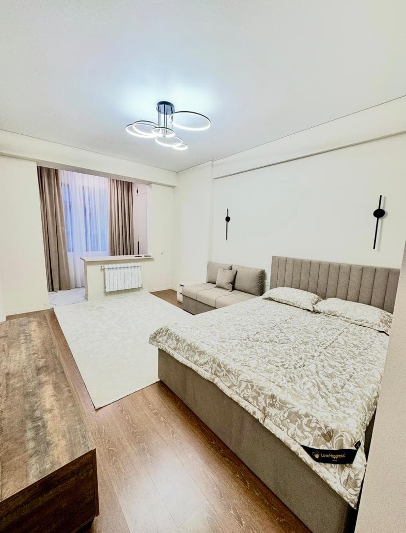 Элитка, 1 ком, 58 м2, этаж 12/12, ж/к Алымбек и Курманжан Датка, Сост: Евроремонт - фото 2
