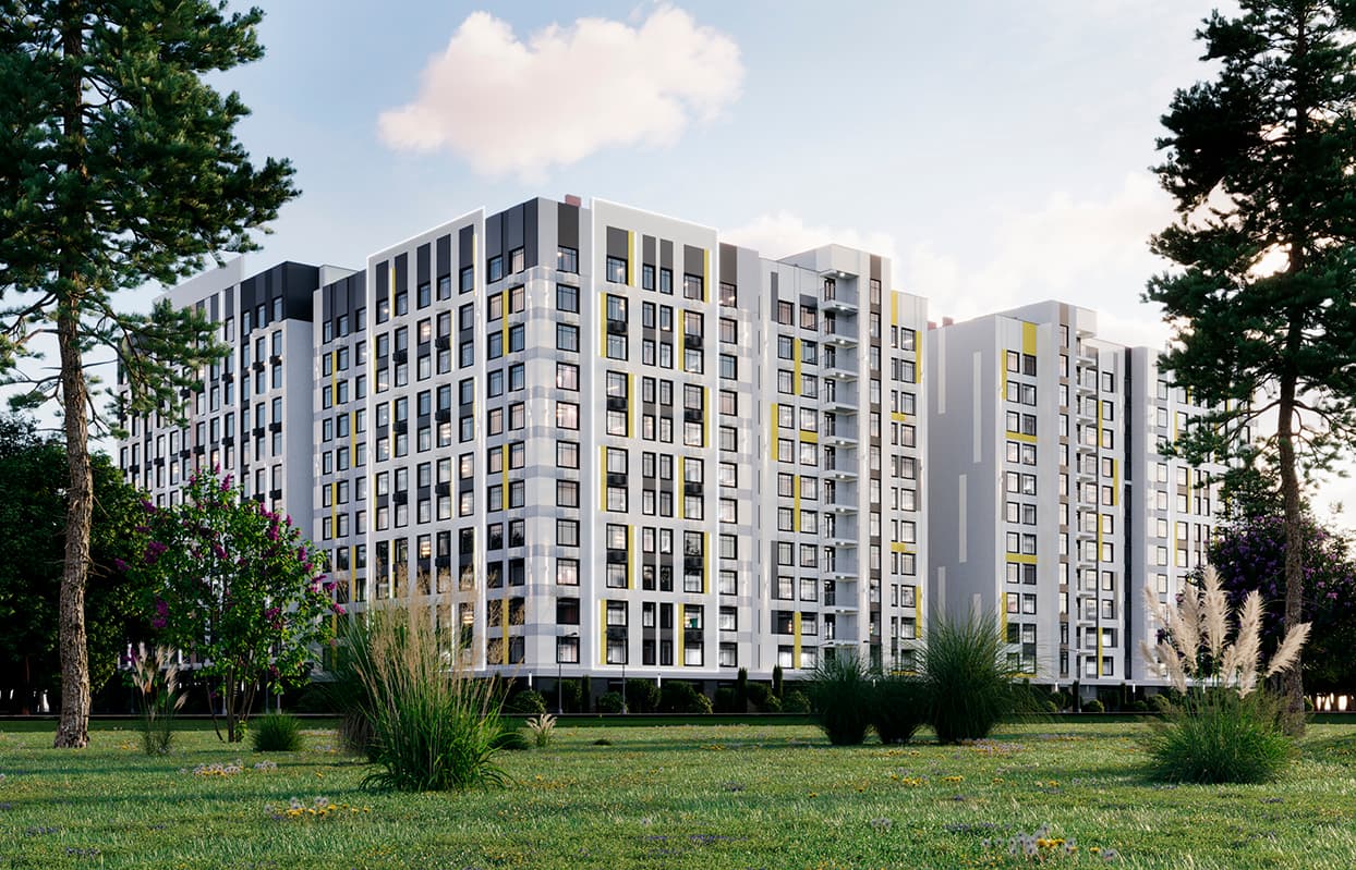 Элитка, 2 ком, 76.36 м2, этаж 7/12, ж/к ЖК МАНАС (Мунара Строй), Сост: Строящийся ПСО - фото 1