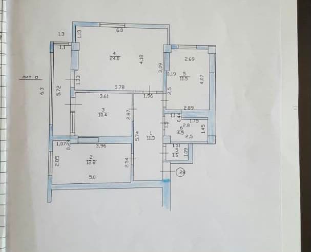 Элитка, 3 ком, 82 м2, этаж 6/9, Сост: Хорошее - фото 2