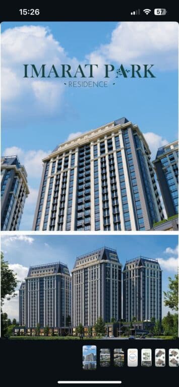 Элитка, 3 ком, 110.6 м2, этаж 7/20, ж/к Imarat Park Residence, Сост: Строящийся ПСО - фото 7