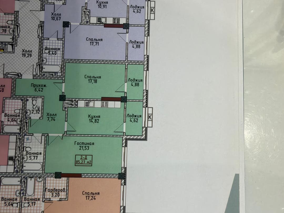 Продажа, Элитка, 2 ком, 85 м2, этаж 9/14, ж/к Кап Строй Сити (Capstroy City), Сост: Сдан ПСО