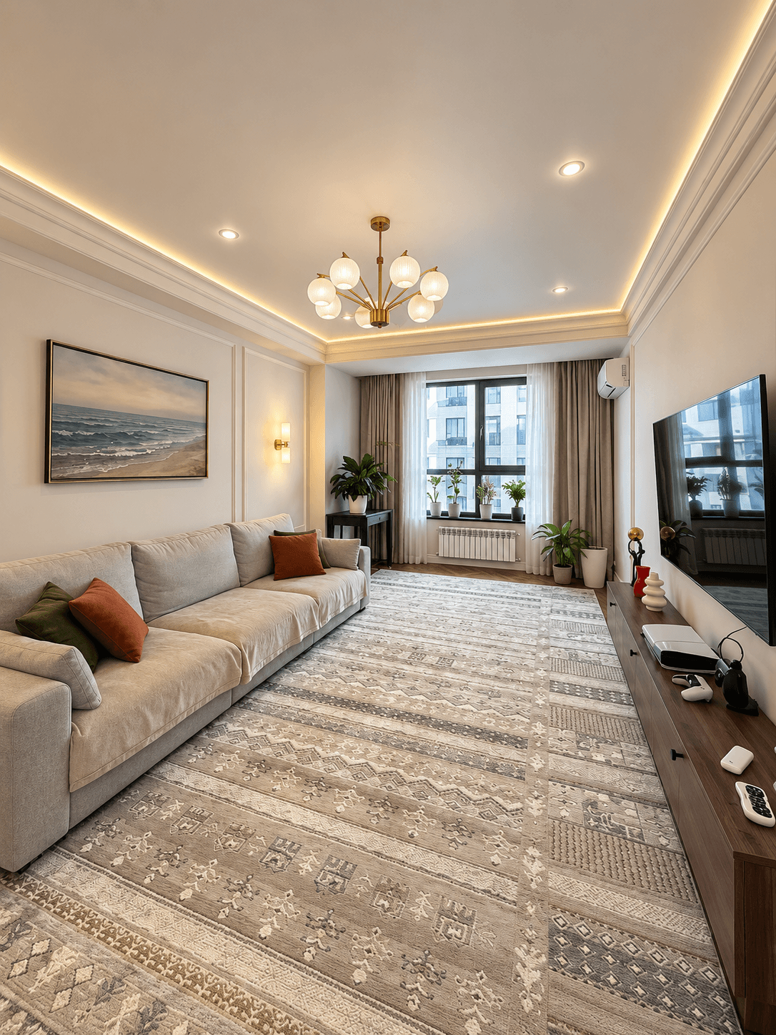 Элитка, 3 ком, 130 м2, этаж 4/14, ж/к Нурзаман Сити (Nurzaman City), Сост: Евроремонт - фото 25